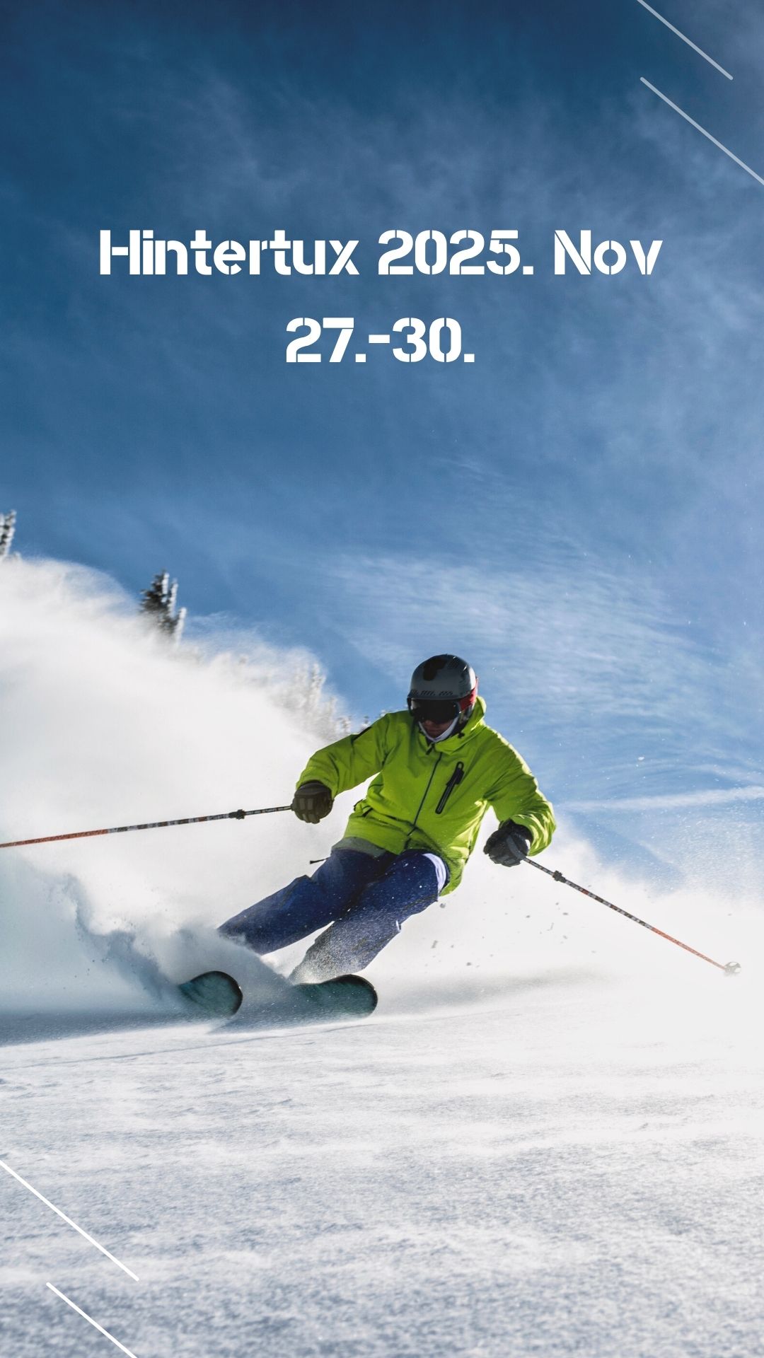 Сделай этот день офигенным. Мотивационная лыжная сторис инстаграм